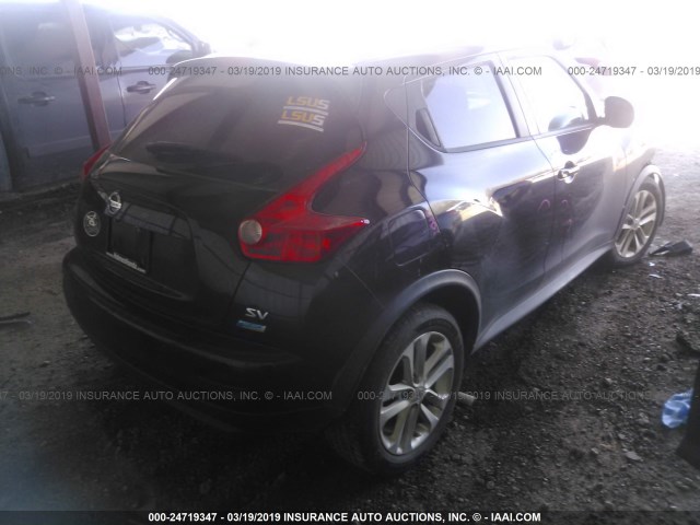 JN8AF5MR4DT222607 - 2013 NISSAN JUKE S/SV/SL BLACK photo 4