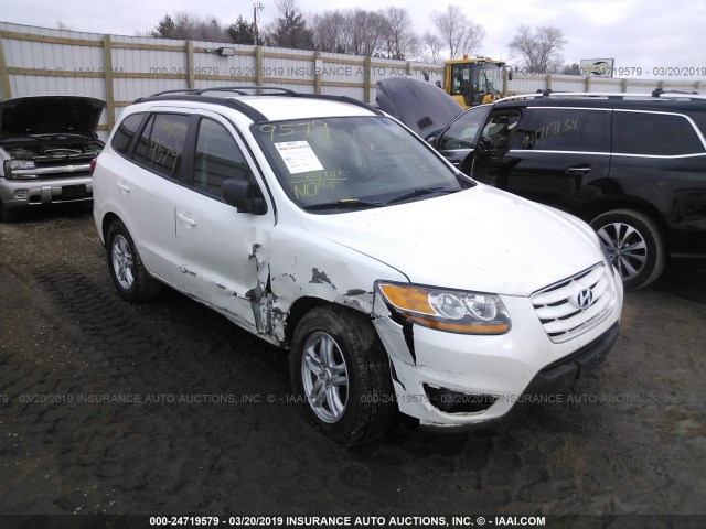 5XYZGDAB4BG030738 - 2011 HYUNDAI SANTA FE GLS WHITE photo 1