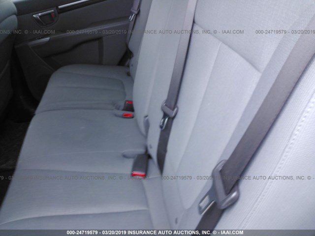 5XYZGDAB4BG030738 - 2011 HYUNDAI SANTA FE GLS WHITE photo 8