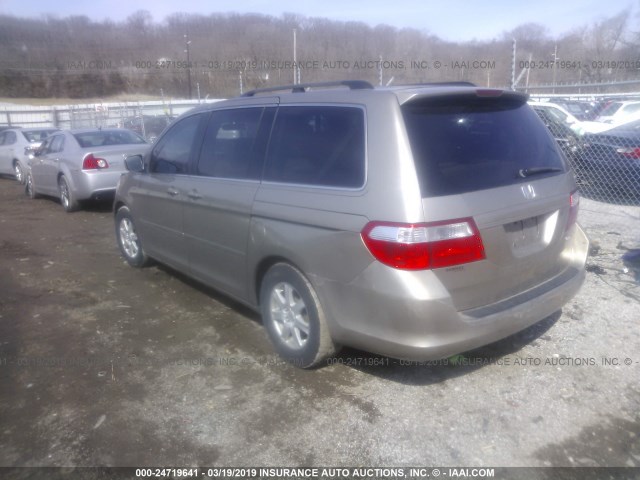 5FNRL38665B413137 - 2005 HONDA ODYSSEY EXL GOLD photo 3