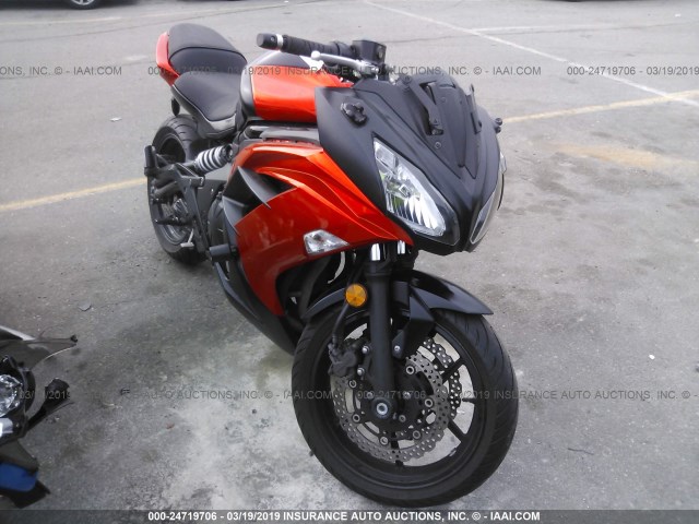 JKAEXEE1XEDA16199 - 2014 KAWASAKI EX650 E ORANGE photo 1