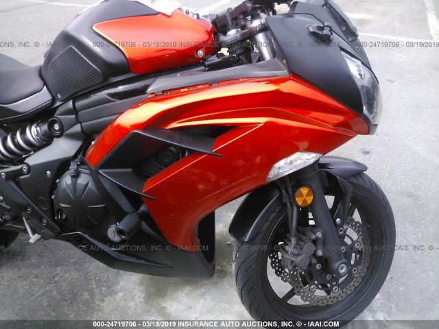 JKAEXEE1XEDA16199 - 2014 KAWASAKI EX650 E ORANGE photo 5