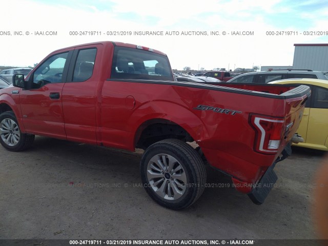 1FTEX1CP3GKE54726 - 2016 FORD F150 SUPER CAB RED photo 6