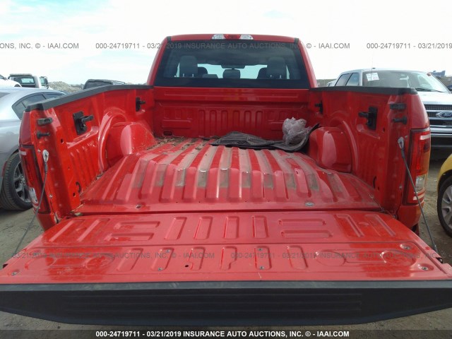 1FTEX1CP3GKE54726 - 2016 FORD F150 SUPER CAB RED photo 8