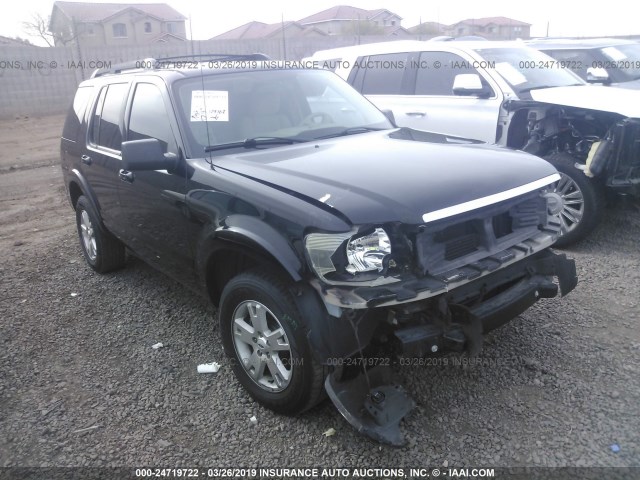 1FMEU73E89UA17463 - 2009 FORD EXPLORER XLT BLACK photo 1