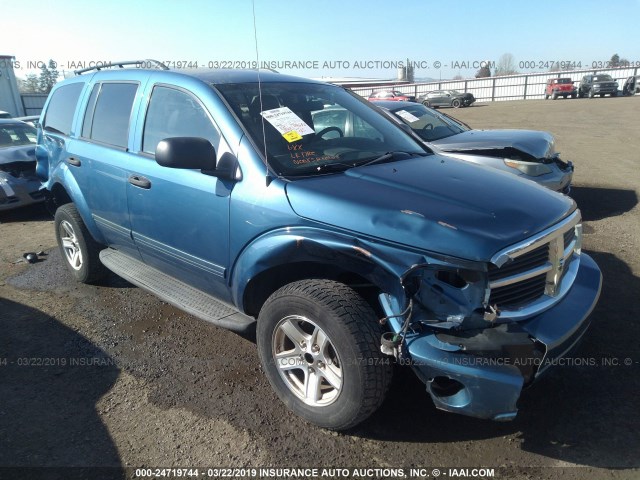 1D4HB48D04F117255 - 2004 DODGE DURANGO SLT BLUE photo 1