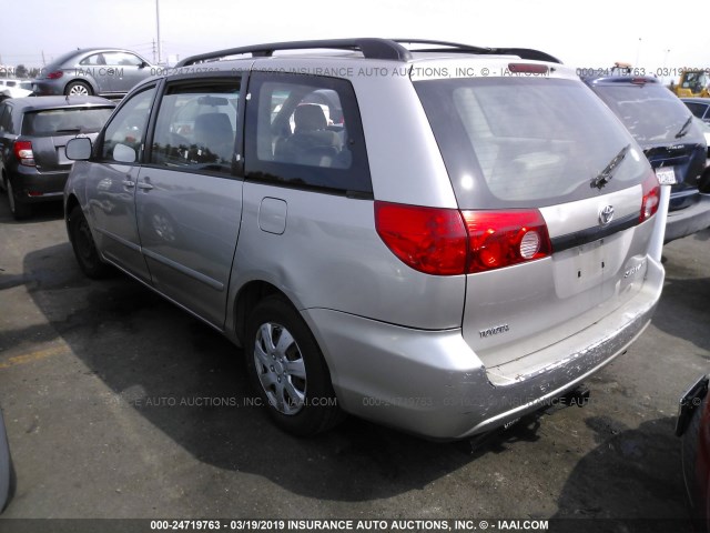 5TDZK23C77S069276 - 2007 TOYOTA SIENNA CE/LE SILVER photo 3