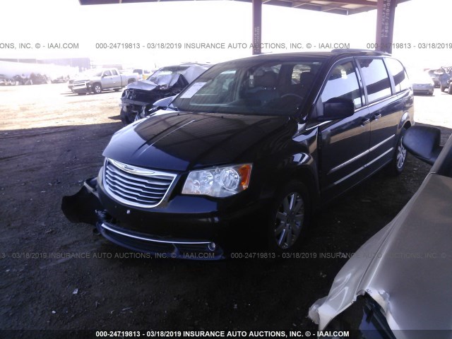 2C4RC1BG9DR734890 - 2013 CHRYSLER TOWN & COUNTRY TOURING BLUE photo 2