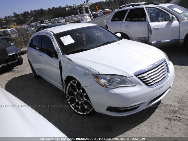 1C3CCBAB3DN670672 - 2013 CHRYSLER 200 LX WHITE photo 1