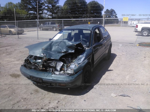 2C1MR2299T6721604 - 1996 GEO METRO LSI GREEN photo 2