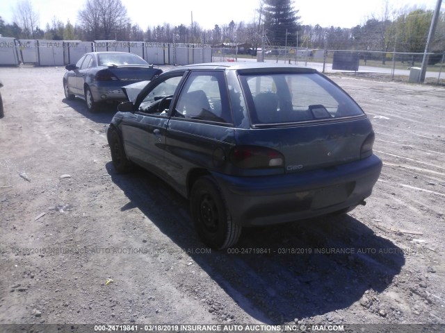 2C1MR2299T6721604 - 1996 GEO METRO LSI GREEN photo 3