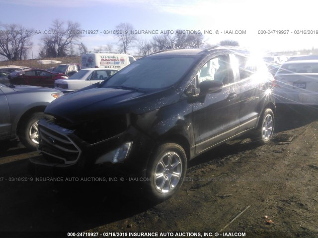 MAJ6P1UL8JC242637 - 2018 FORD ECOSPORT SE BLACK photo 2