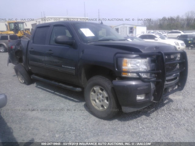 3GCPKSE32BG201999 - 2011 CHEVROLET SILVERADO K1500 LT GRAY photo 1