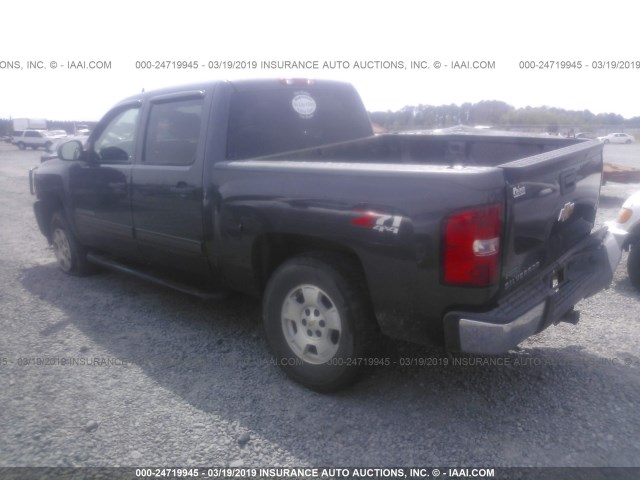 3GCPKSE32BG201999 - 2011 CHEVROLET SILVERADO K1500 LT GRAY photo 3