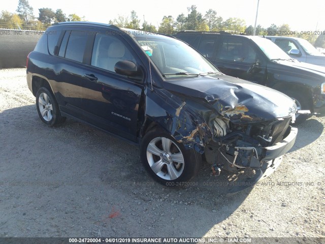 1C4NJCBB6DD141267 - 2013 JEEP COMPASS SPORT BLUE photo 1