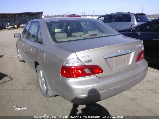 4T1BF28B13U315052 - 2003 TOYOTA AVALON XL/XLS TAN photo 3