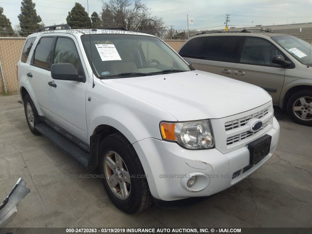 1FMCU49389KA38577 - 2009 FORD ESCAPE HYBRID WHITE photo 1