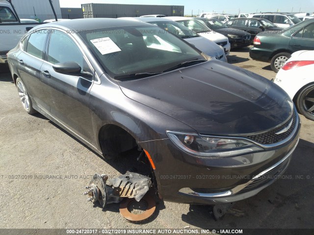 1C3CCCAB6GN124667 - 2016 CHRYSLER 200 LIMITED GRAY photo 1