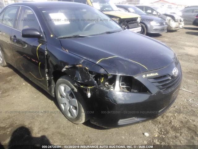 4T1BE46K58U730514 - 2008 TOYOTA CAMRY CE/LE/XLE/SE BLACK photo 6