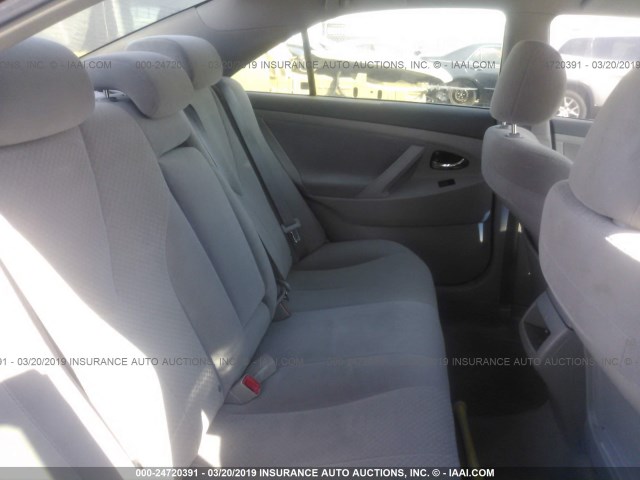 4T1BE46K58U730514 - 2008 TOYOTA CAMRY CE/LE/XLE/SE BLACK photo 8