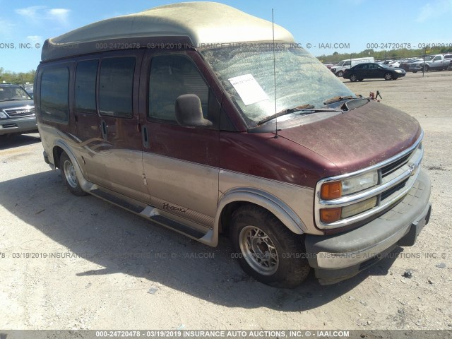 1GBFG15R711231710 - 2001 CHEVROLET EXPRESS G1500  RED photo 1