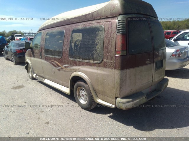 1GBFG15R711231710 - 2001 CHEVROLET EXPRESS G1500  RED photo 3