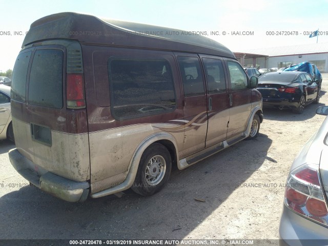 1GBFG15R711231710 - 2001 CHEVROLET EXPRESS G1500  RED photo 4