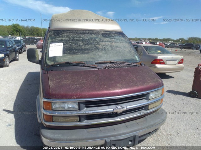 1GBFG15R711231710 - 2001 CHEVROLET EXPRESS G1500  RED photo 6