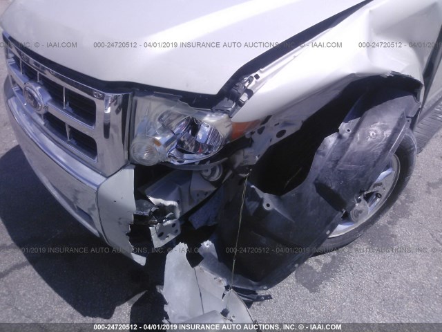 1FMCU04G79KA33762 - 2009 FORD ESCAPE LIMITED WHITE photo 6