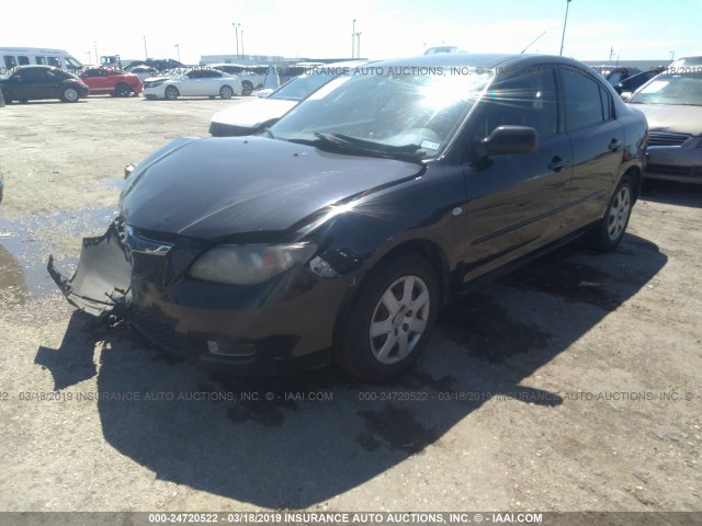 JM1BK12FX71732554 - 2007 MAZDA 3 I BLACK photo 2