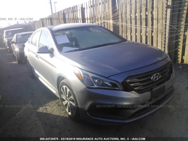 5NPE34AF8FH031953 - 2015 HYUNDAI SONATA SPORT/LIMITED SILVER photo 1