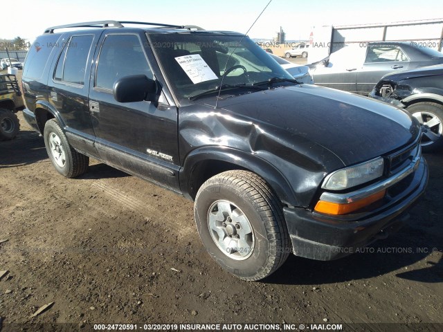 1GNDT13X74K155170 - 2004 CHEVROLET BLAZER BLACK photo 1