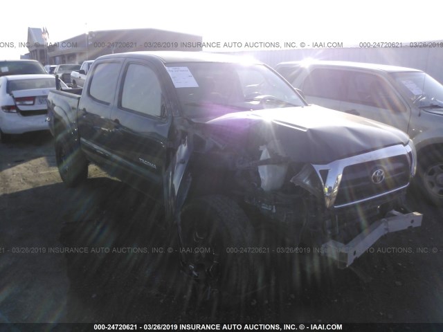 5TEJU62N05Z027341 - 2005 TOYOTA TACOMA DOUBLE CAB PRERUNNER BLACK photo 1