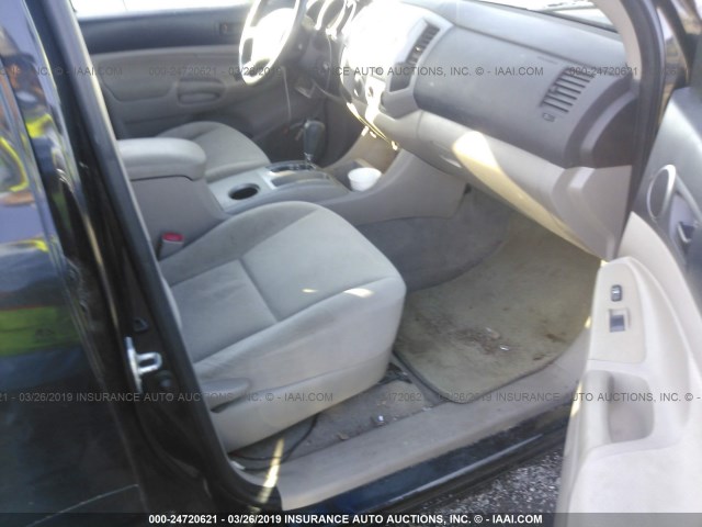 5TEJU62N05Z027341 - 2005 TOYOTA TACOMA DOUBLE CAB PRERUNNER BLACK photo 5