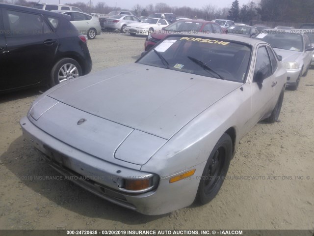 WP0AA0944FN471555 - 1985 PORSCHE 944 SILVER photo 2