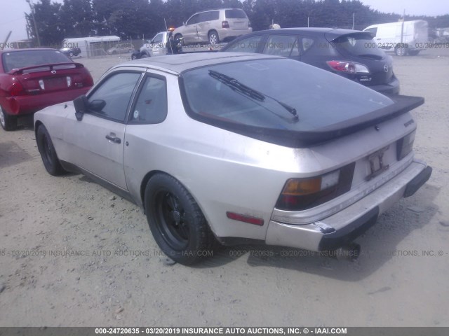 WP0AA0944FN471555 - 1985 PORSCHE 944 SILVER photo 3