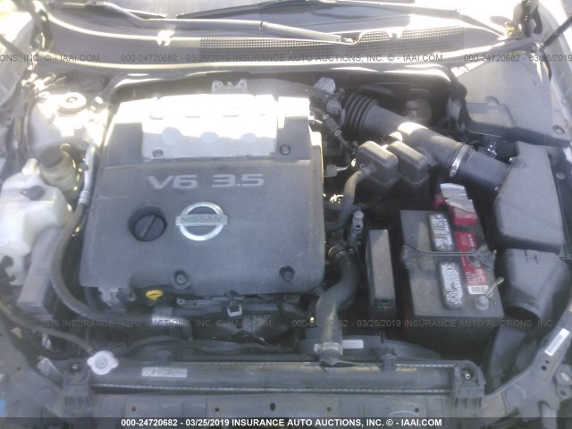 1N4BA41E67C839589 - 2007 NISSAN MAXIMA SE/SL SILVER photo 10