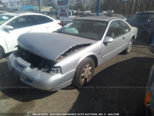 1FALP62W4SH214464 - 1995 FORD THUNDERBIRD LX SILVER photo 2