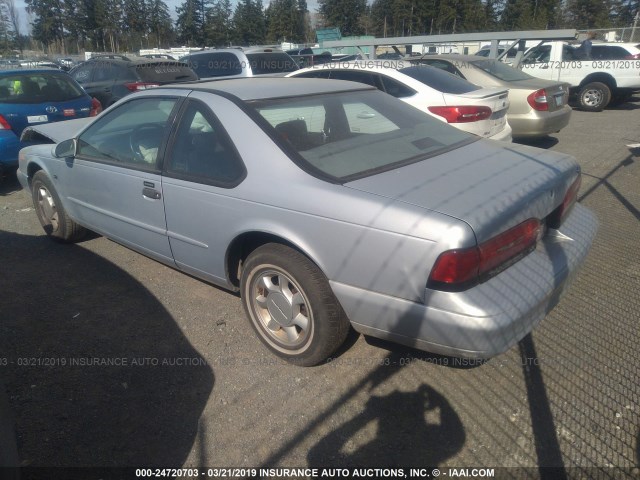 1FALP62W4SH214464 - 1995 FORD THUNDERBIRD LX SILVER photo 3