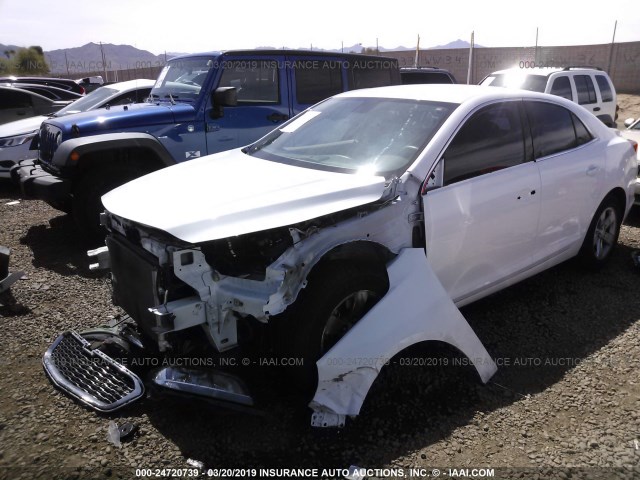 1G11B5SL6EF226172 - 2014 CHEVROLET MALIBU LS WHITE photo 2