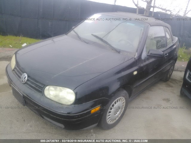 3VWCC21V1YM808244 - 2000 VOLKSWAGEN CABRIO GL BLACK photo 2