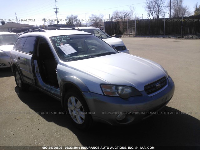 4S4BP61C957325224 - 2005 SUBARU LEGACY OUTBACK 2.5I SILVER photo 1