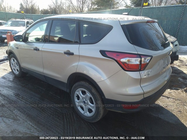 1FMCU0F79JUB52841 - 2018 FORD ESCAPE S BEIGE photo 3