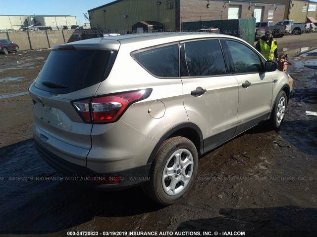 1FMCU0F79JUB52841 - 2018 FORD ESCAPE S BEIGE photo 4