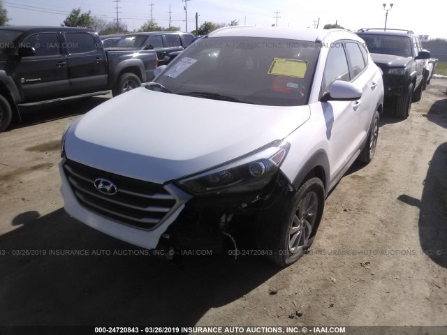 KM8J33A41HU267727 - 2017 HYUNDAI TUCSON LIMITED/SPORT AND ECO/SE WHITE photo 2