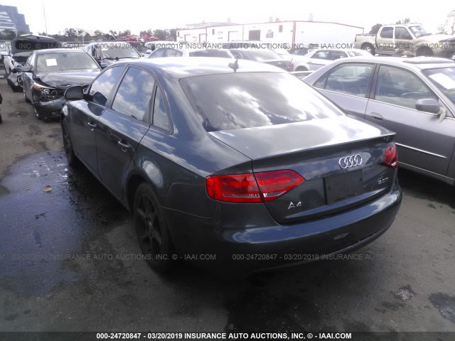 WAUJF78KX9N045963 - 2009 AUDI A4 PREMIUM PLUS GRAY photo 3