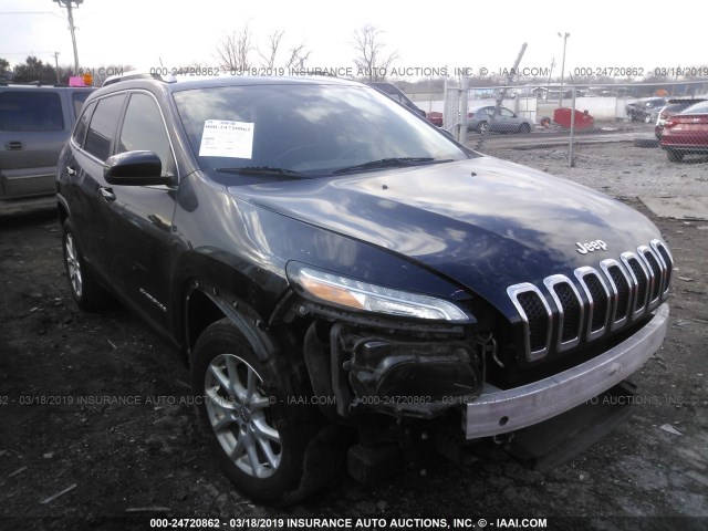 1C4PJMCS8FW546082 - 2015 JEEP CHEROKEE LATITUDE BLACK photo 1