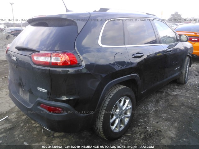 1C4PJMCS8FW546082 - 2015 JEEP CHEROKEE LATITUDE BLACK photo 4