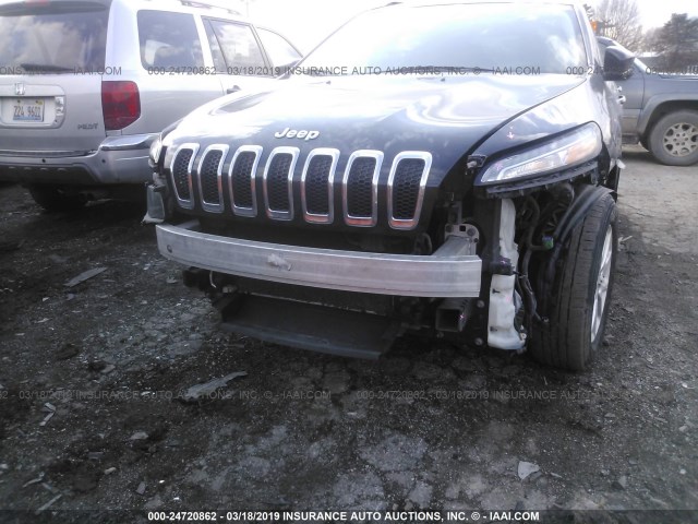 1C4PJMCS8FW546082 - 2015 JEEP CHEROKEE LATITUDE BLACK photo 6