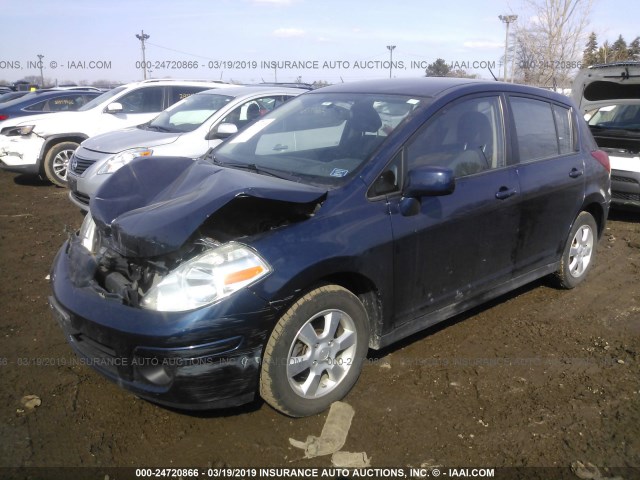 3N1BC1CP4CK251912 - 2012 NISSAN VERSA S/SL BLUE photo 2